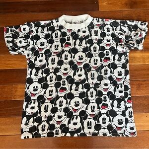 Vintage Disney Mickey Mouse Short Sleeve T-Shirt Size Large